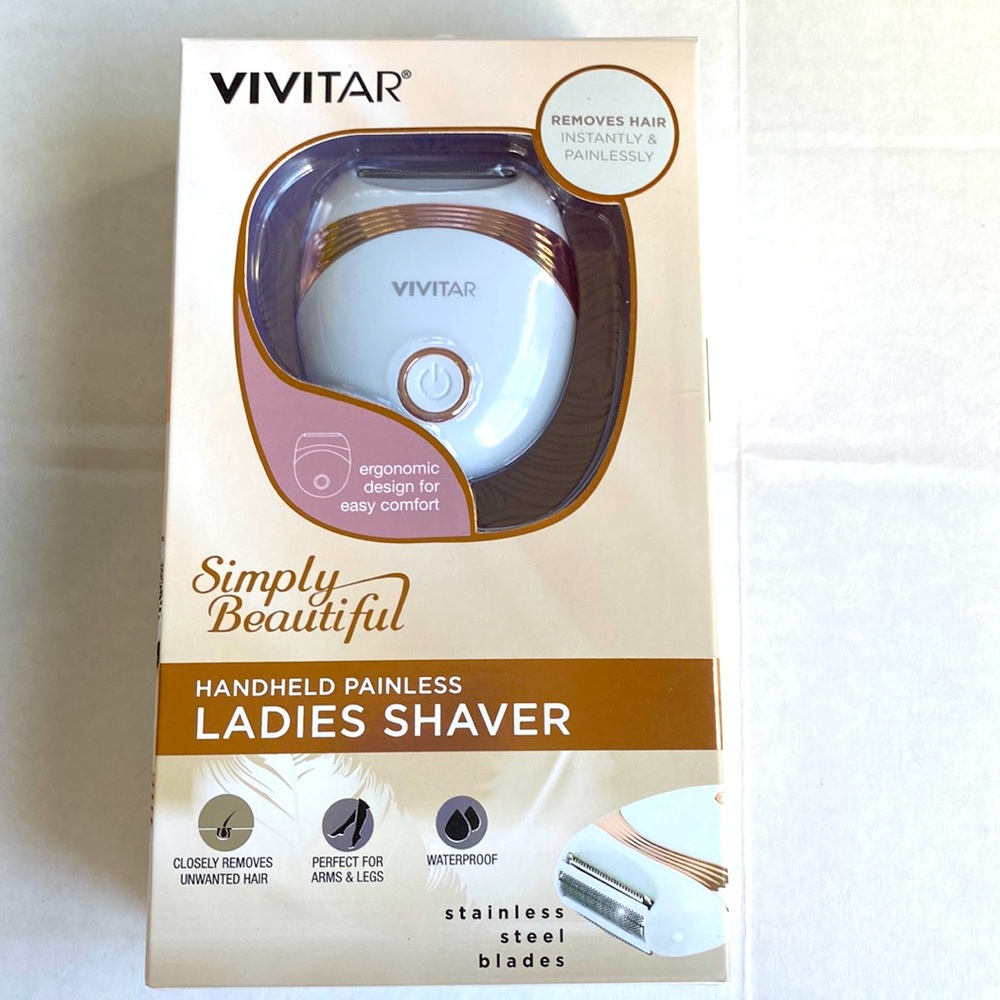 Vivitar painless Ladies Shaver hair remover stainless steel blades